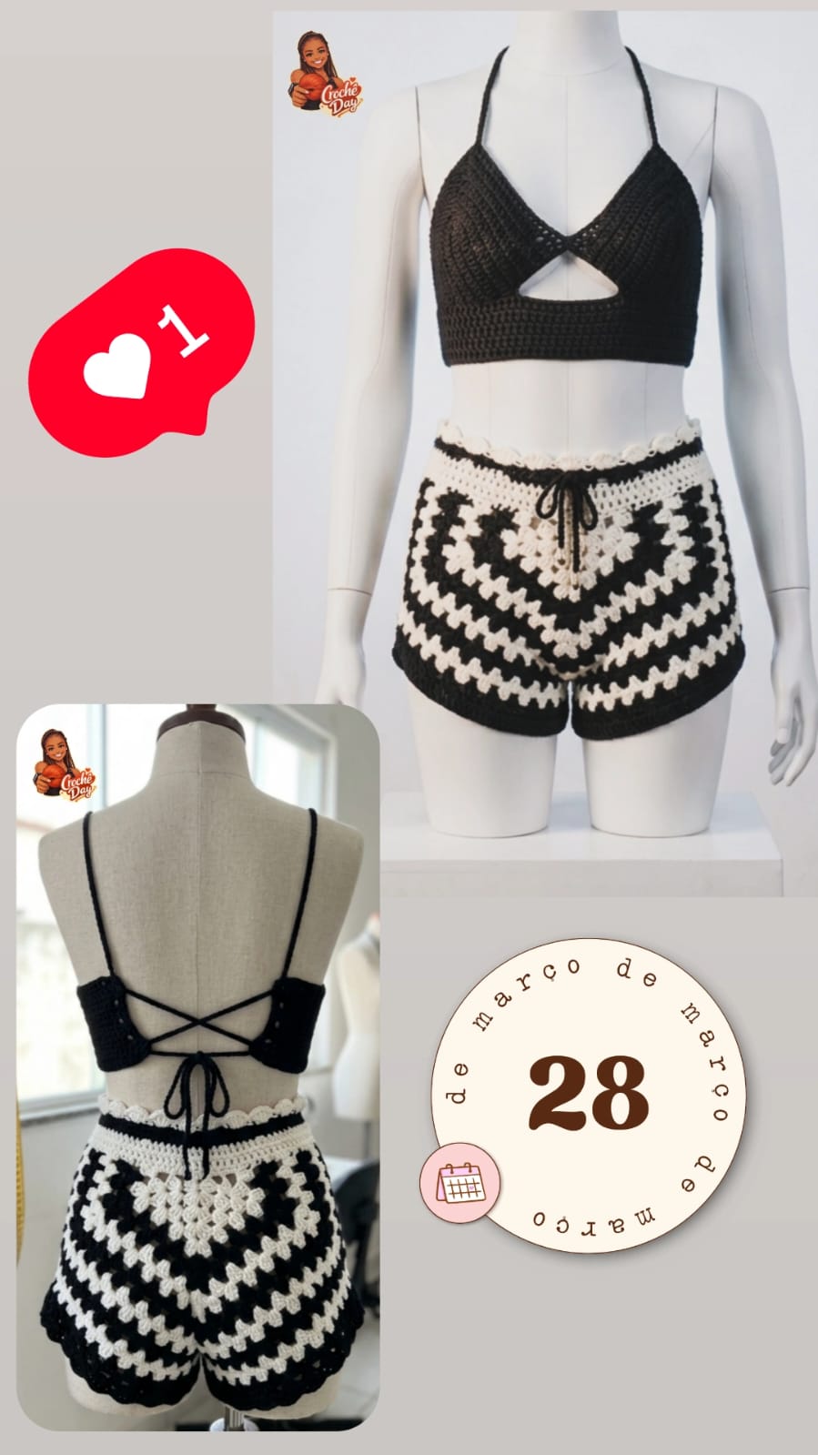 Vestuário em Crochê - Modelo 4